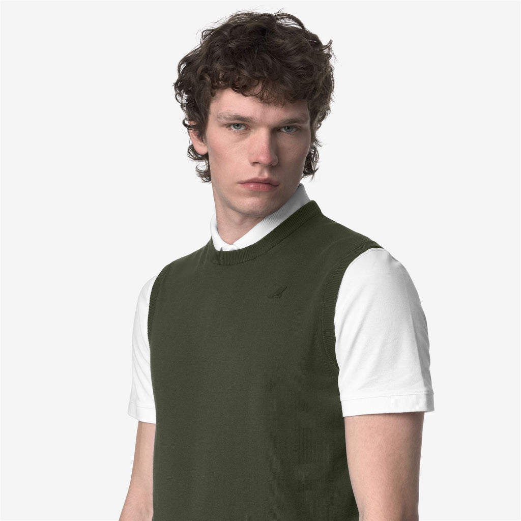 Knitwear_MAN_JEANO COTTON PS_Vest_Green Africa - Commercial 7