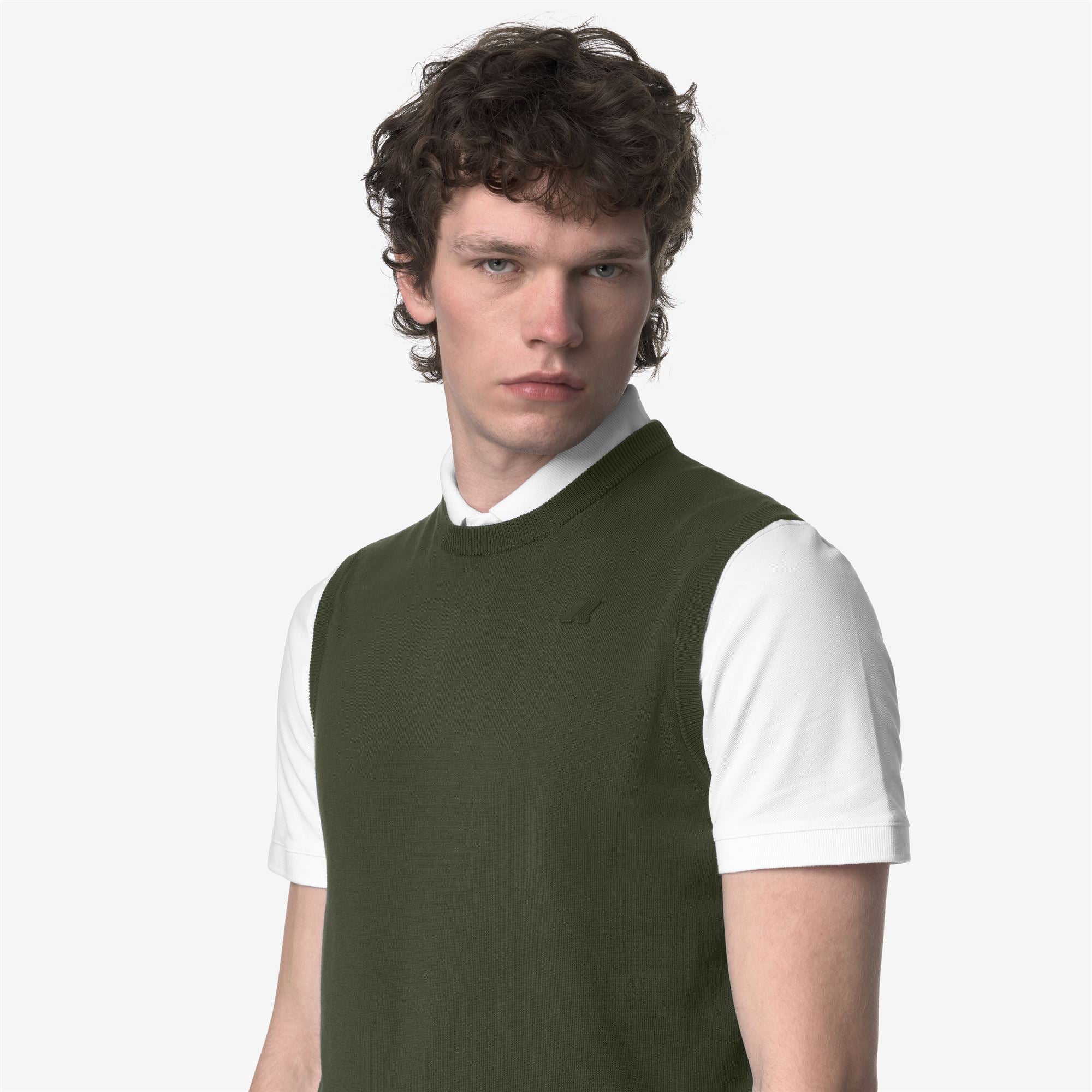 Knitwear_MAN_JEANO COTTON PS_Vest_Green Africa - Commercial 7