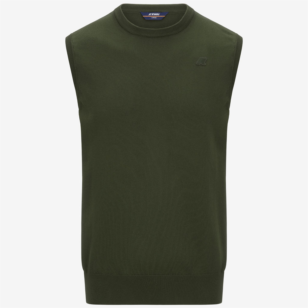 Knitwear_MAN_JEANO COTTON PS_Vest_Green Africa - Commercial 1