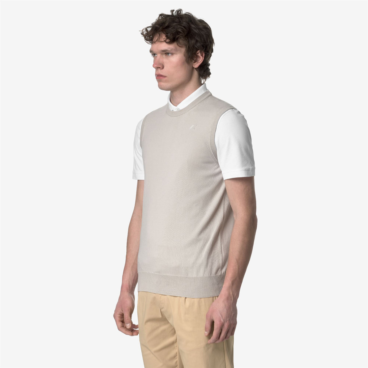 Knitwear_MAN_JEANO COTTON PS_Vest_BEIGE LT - Commercial 5