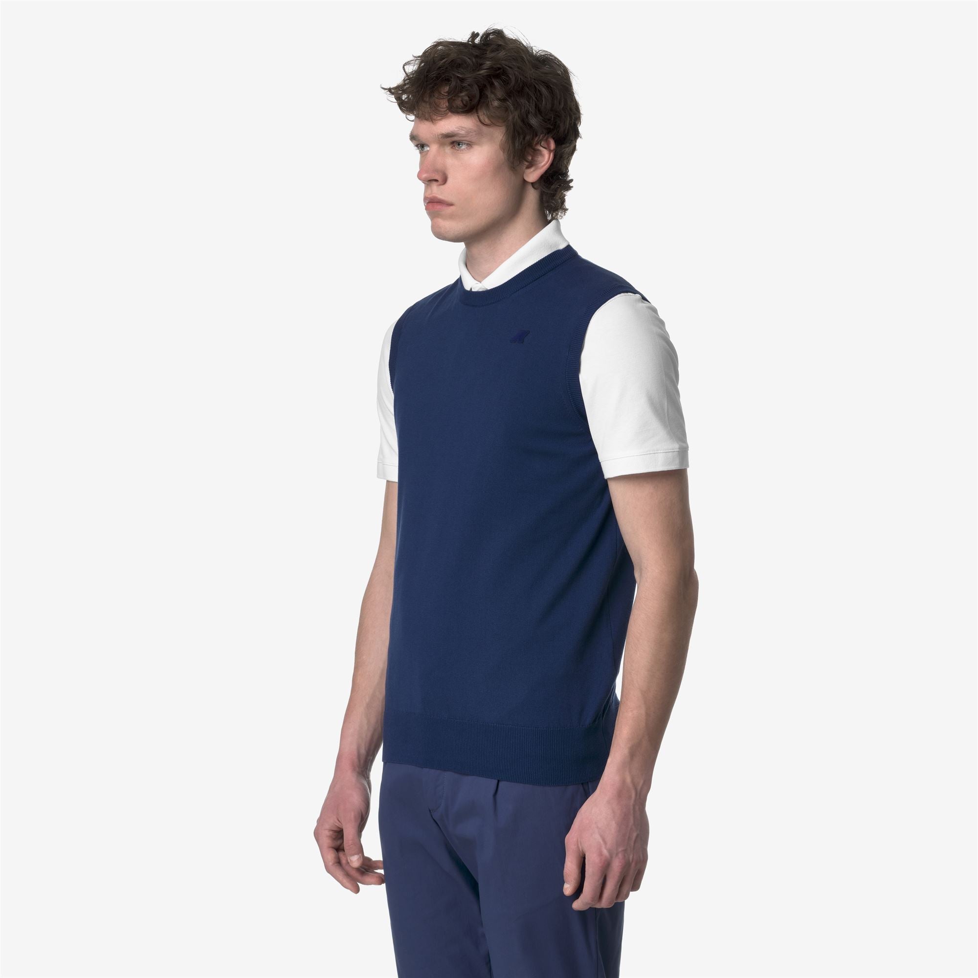 Knitwear_MAN_JEANO COTTON PS_Vest_Blue Depths - Commercial 5