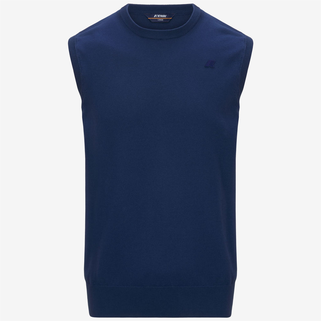 Knitwear_MAN_JEANO COTTON PS_Vest_Blue Depths - Commercial 1