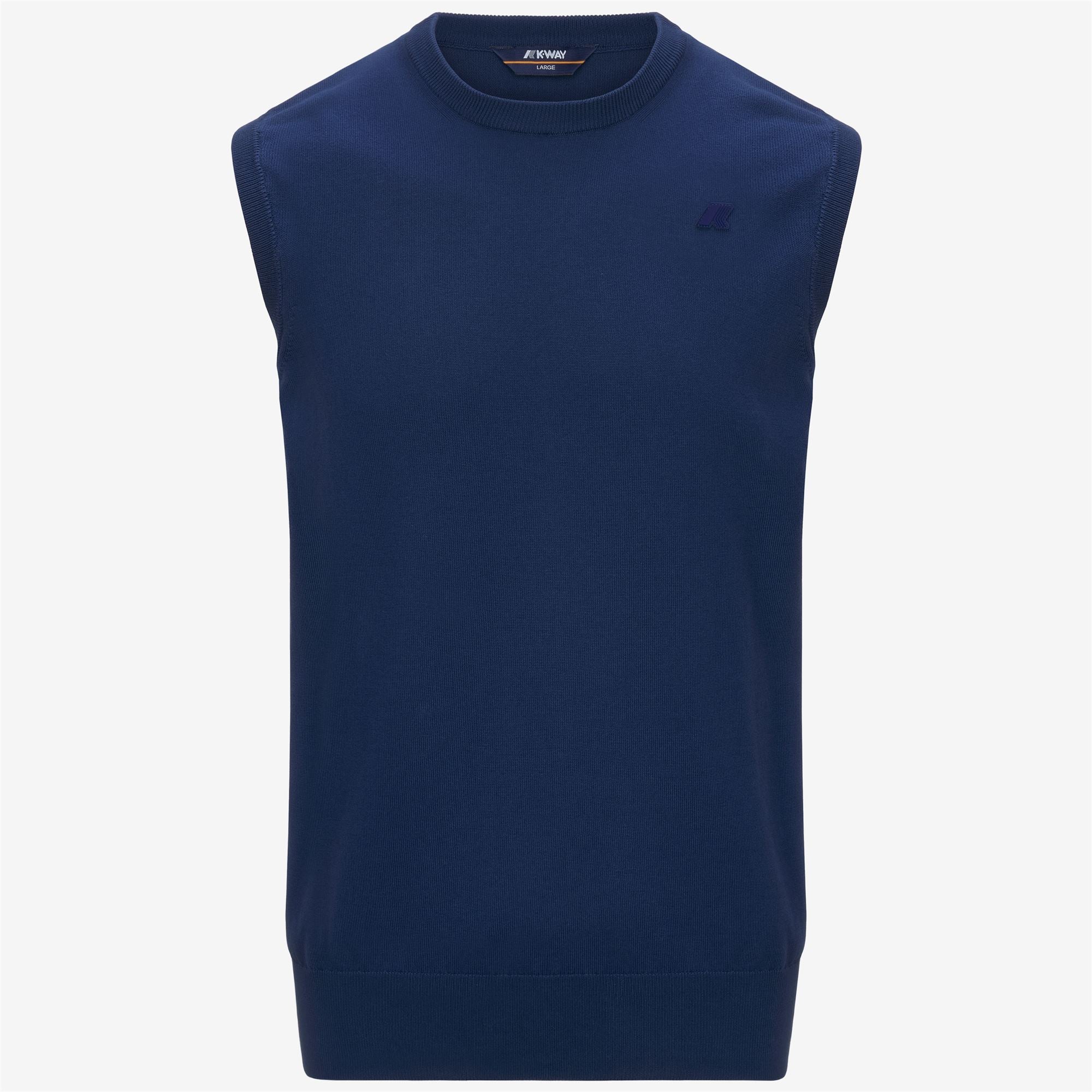 Knitwear_MAN_JEANO COTTON PS_Vest_Blue Depths - Commercial 1