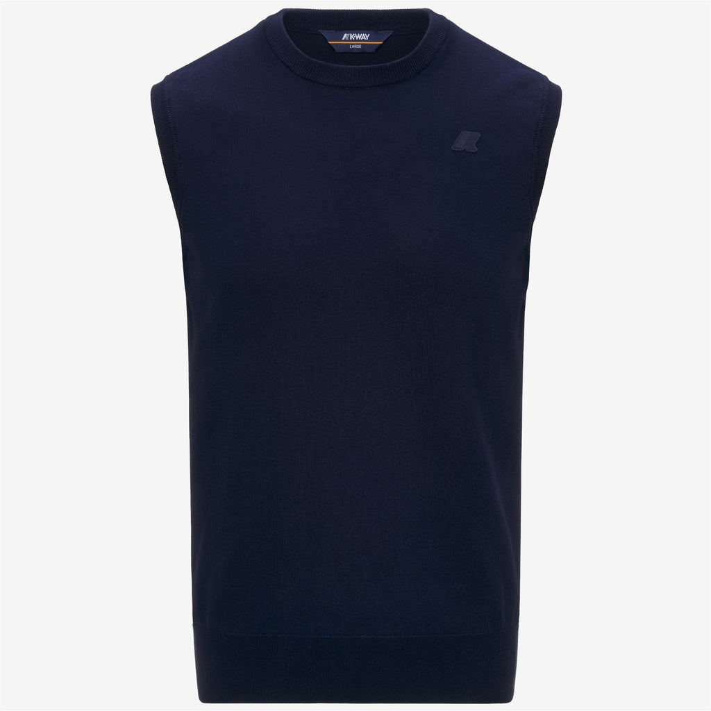 Knitwear_MAN_JEANO COTTON PS_Vest_Blue Depth - Commercial 1