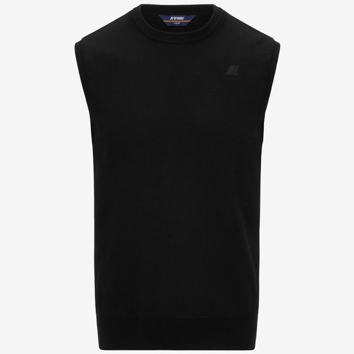 Black Grey Men's Cotton Crewneck Vest for Summer Wear 5