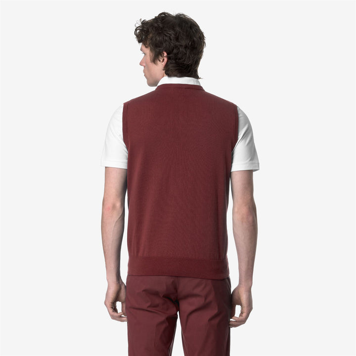 Fiery brown Men's Cotton Knit Vest for Summer Wear 3