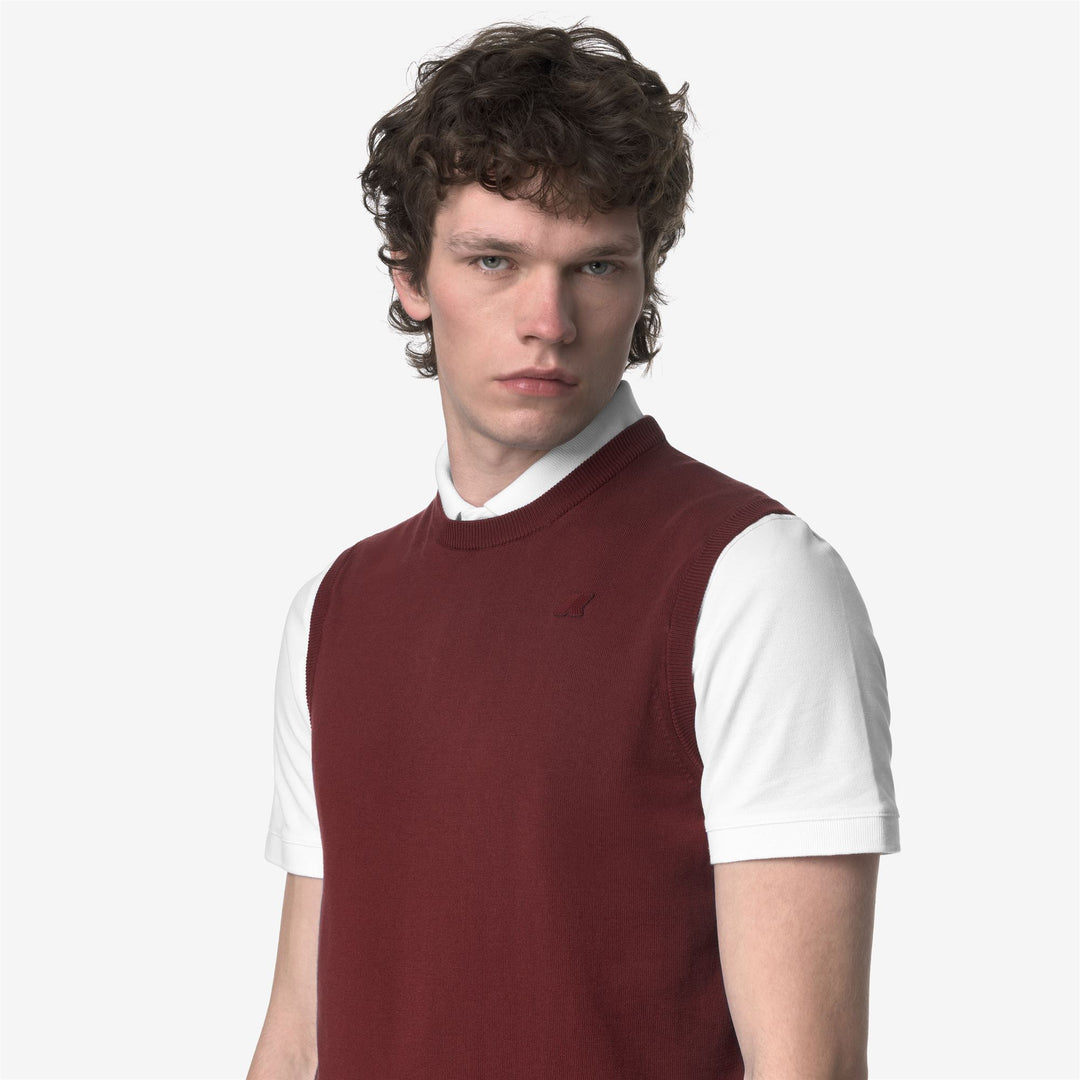 Chaleco de algodón marrón intenso para hombre para el verano main