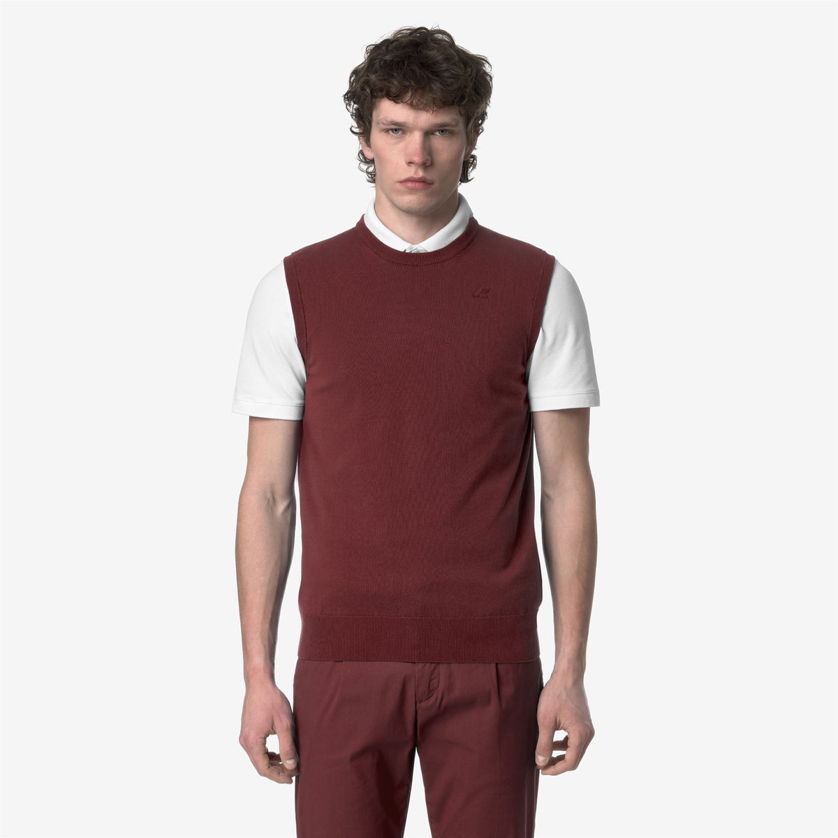 Knitwear_MAN_JEANO COTTON PS_Vest_Brown Fiery - Commercial 4