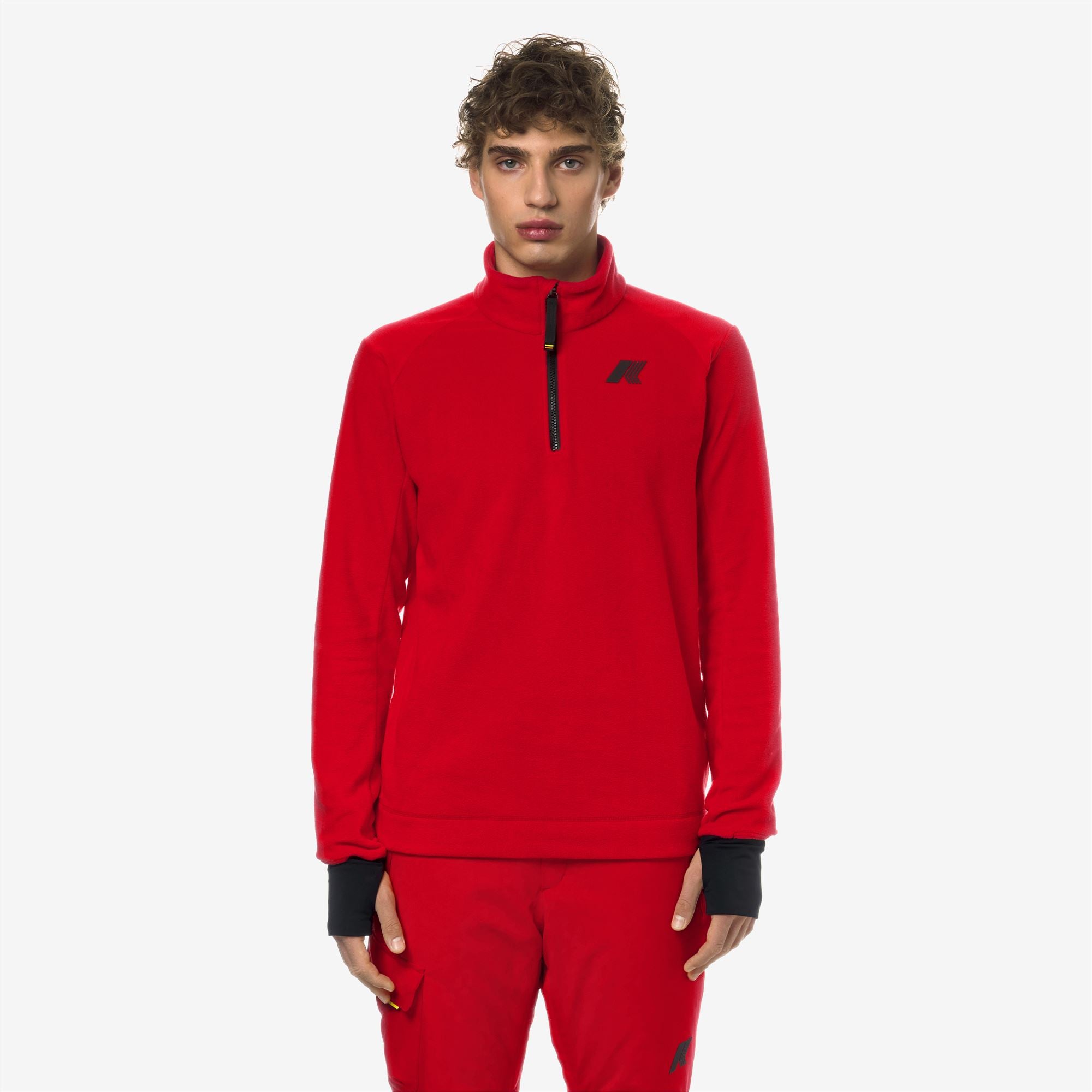 Fleece_Man_EYGLIERS POLAR_Pull Over_Red - Commercial 4