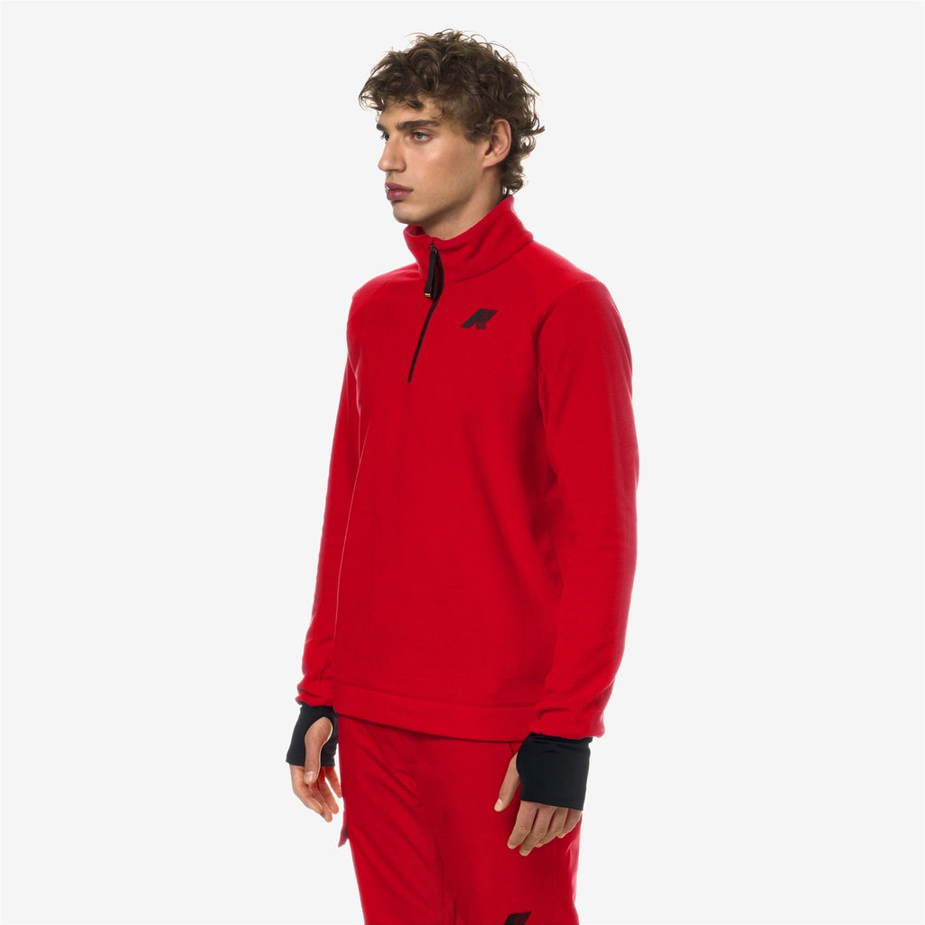 Fleece_Man_EYGLIERS POLAR_Pull Over_Red - Commercial 5