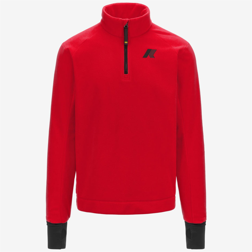 Fleece_Man_EYGLIERS POLAR_Pull Over_Red - Commercial 1
