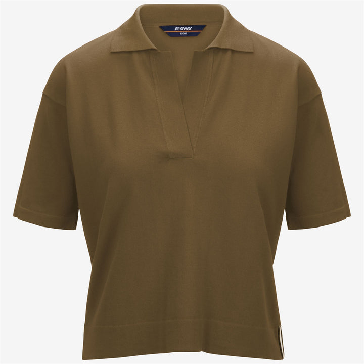 Polo Classica Tricot Donna Marrone per Uso Urbano 1