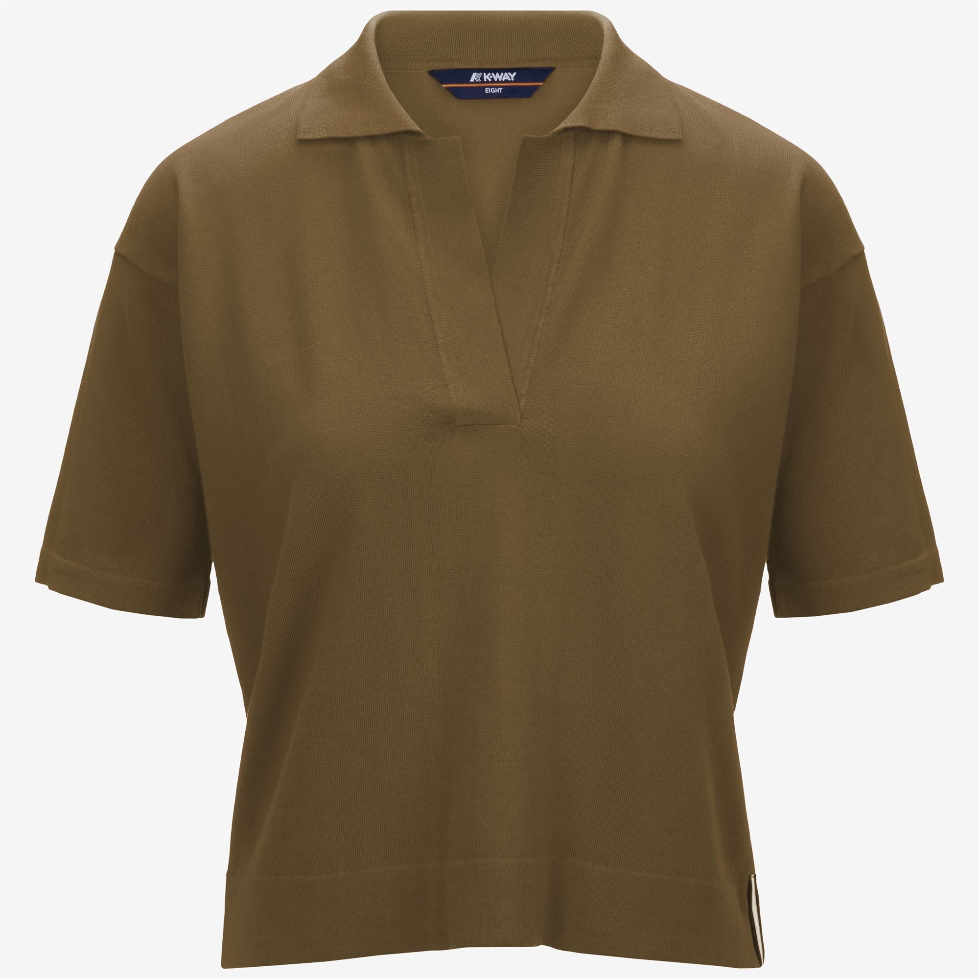 Knitwear_Woman_MARLHES_Polo_Brown Corda - Commercial 1
