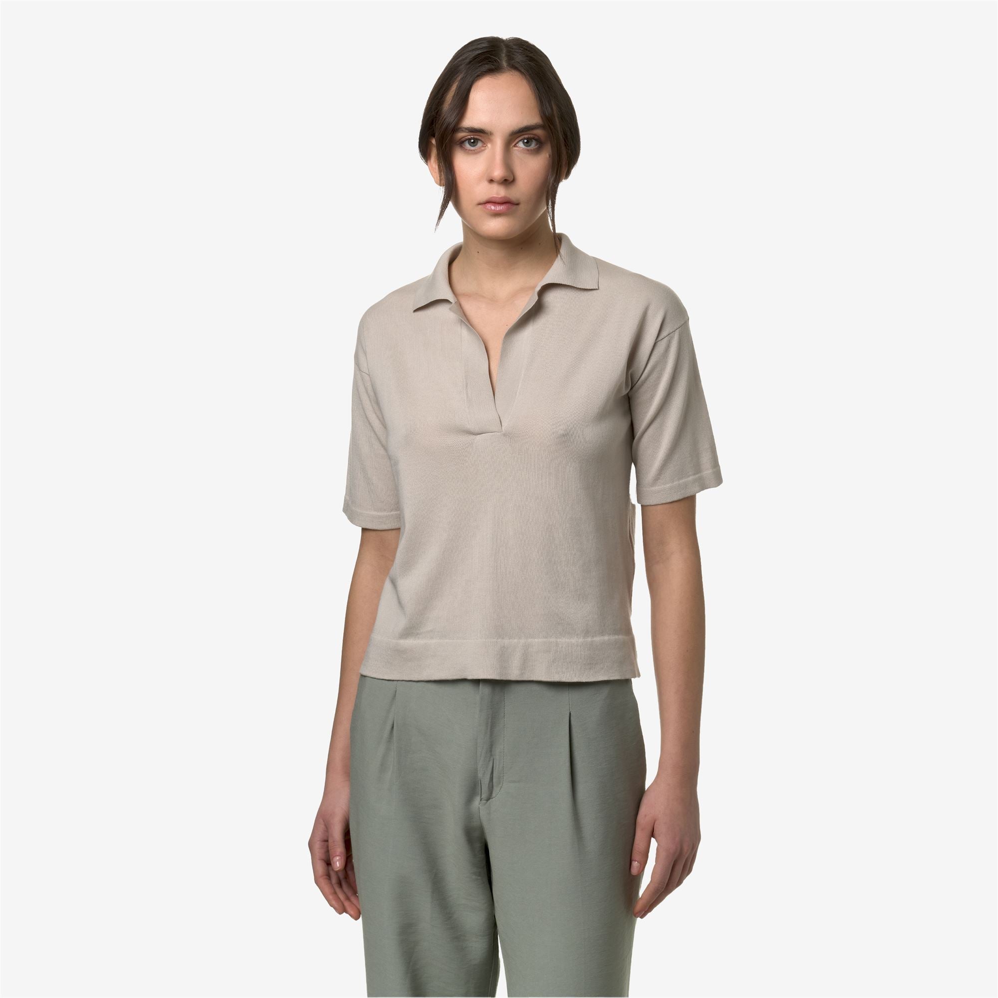 Knitwear_WOMAN_MARLHES_Polo_BEIGE LT - Commercial 4