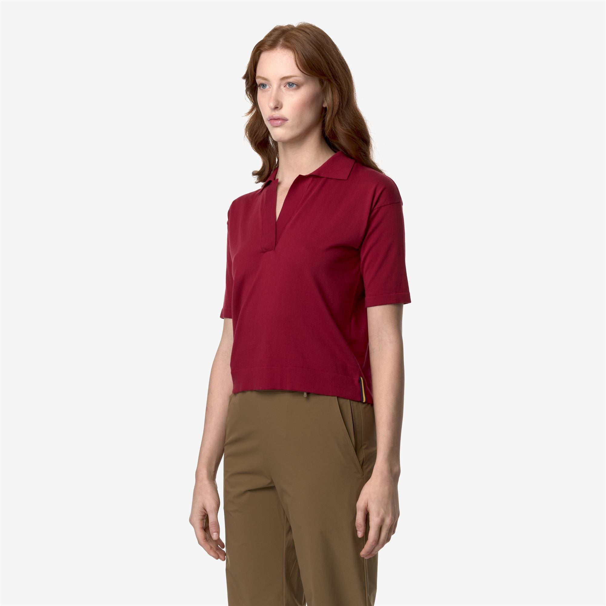 Knitwear_Woman_MARLHES_Polo_Red Dk - Commercial 5