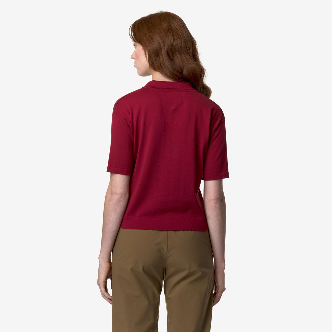 KNITWEAR Woman MARLHES Polo RED DK Dressed Front Double		