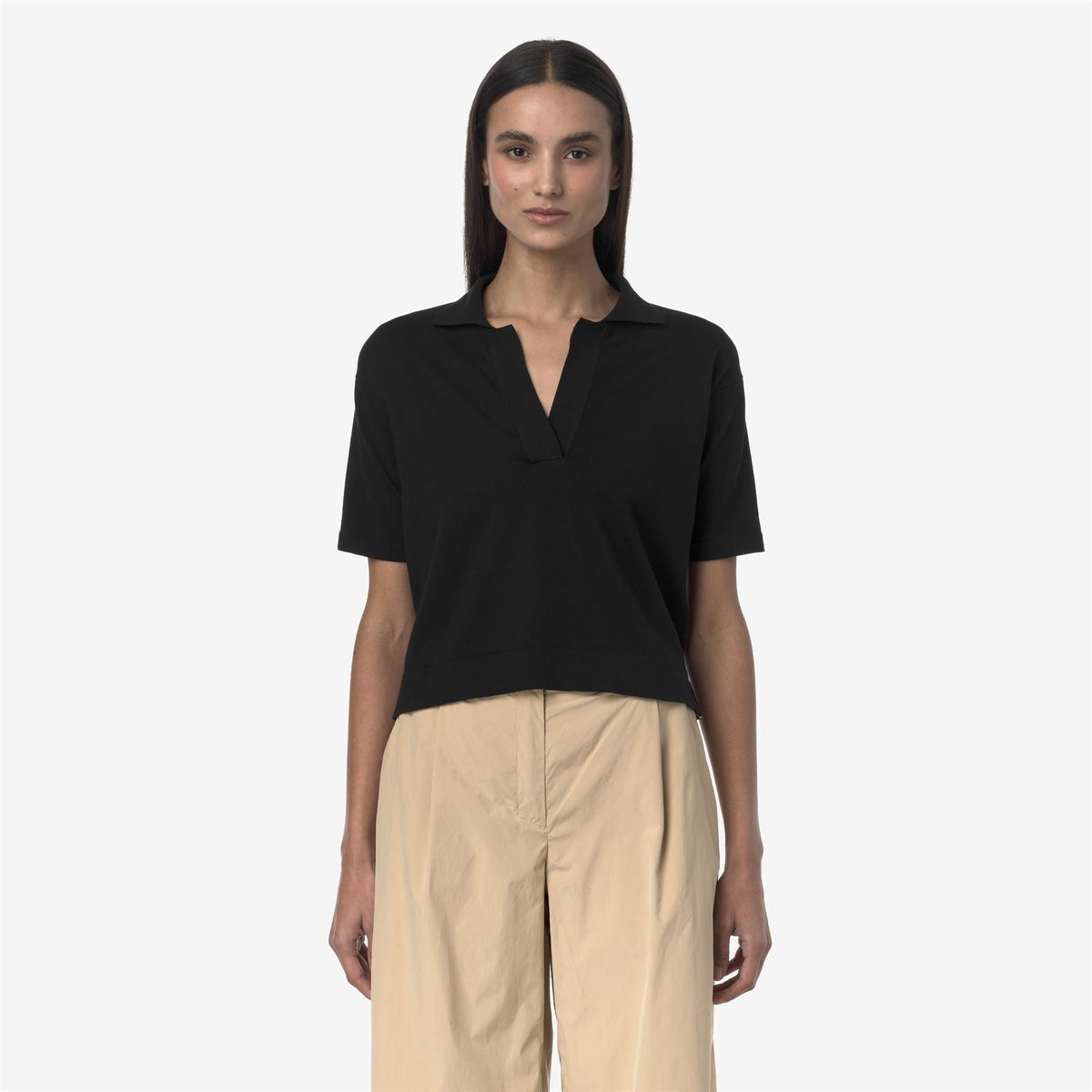 Knitwear_WOMAN_MARLHES_Polo_Black Pure - Commercial 4