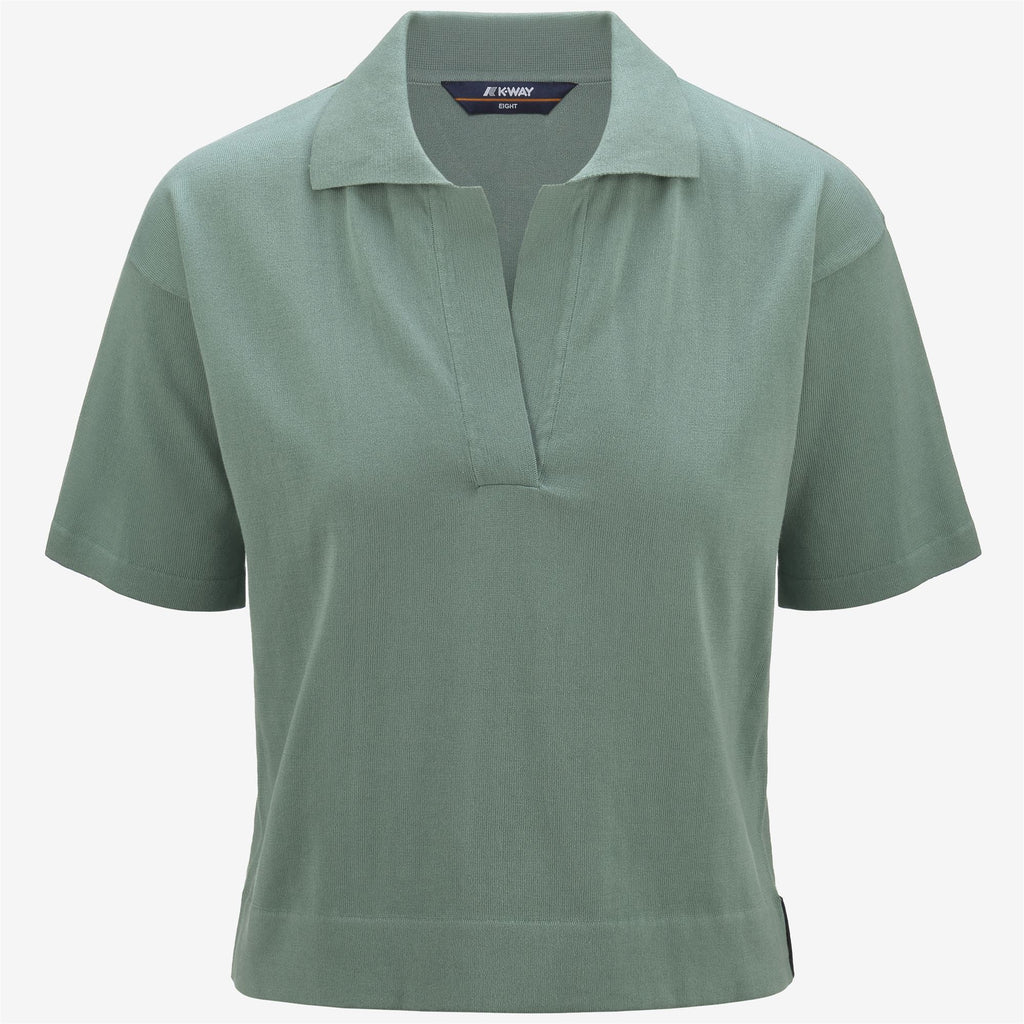 Knitwear_Woman_MARLHES_Polo_Green Mold - Commercial 1