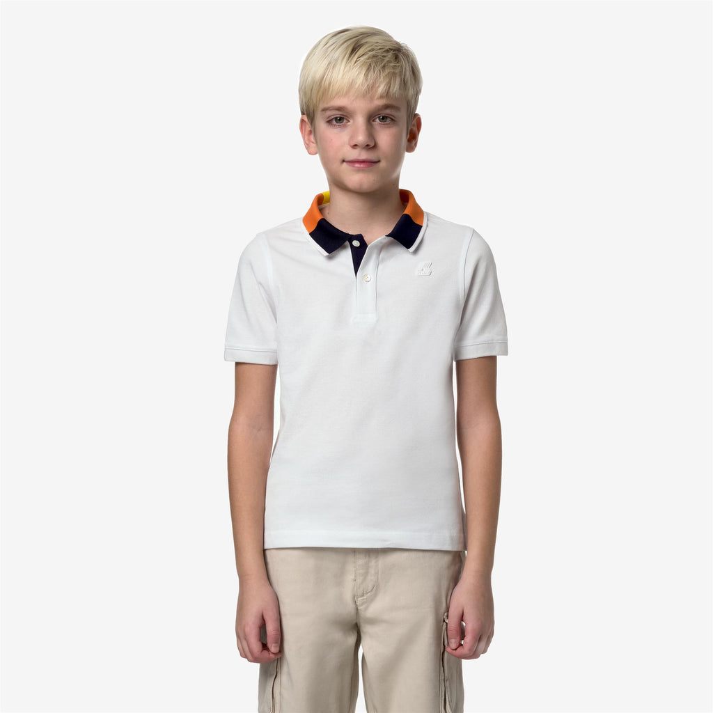 Polo Shirts_Boy_P. VIN COLOR BLOCK_Polo_White - Commercial 4