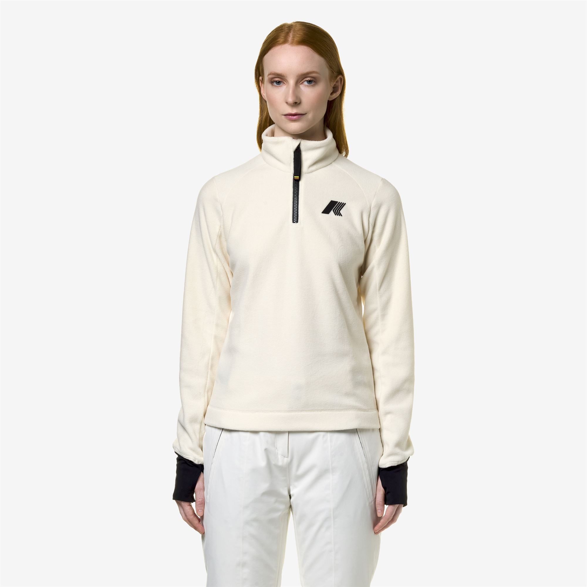 Fleece_Woman_CEILLAC POLAR_Pull Over_White Gardenia - Commercial 4