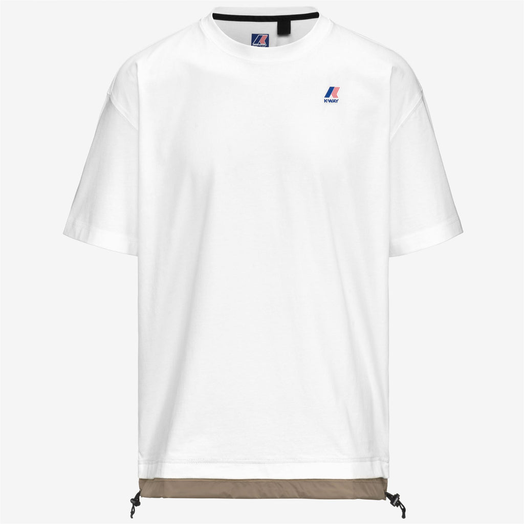 T-Shirts & Top_Unisex_LE VRAI SERILLE NYLON PC_T-Shirt_White - Beige Taupe - Commercial 1