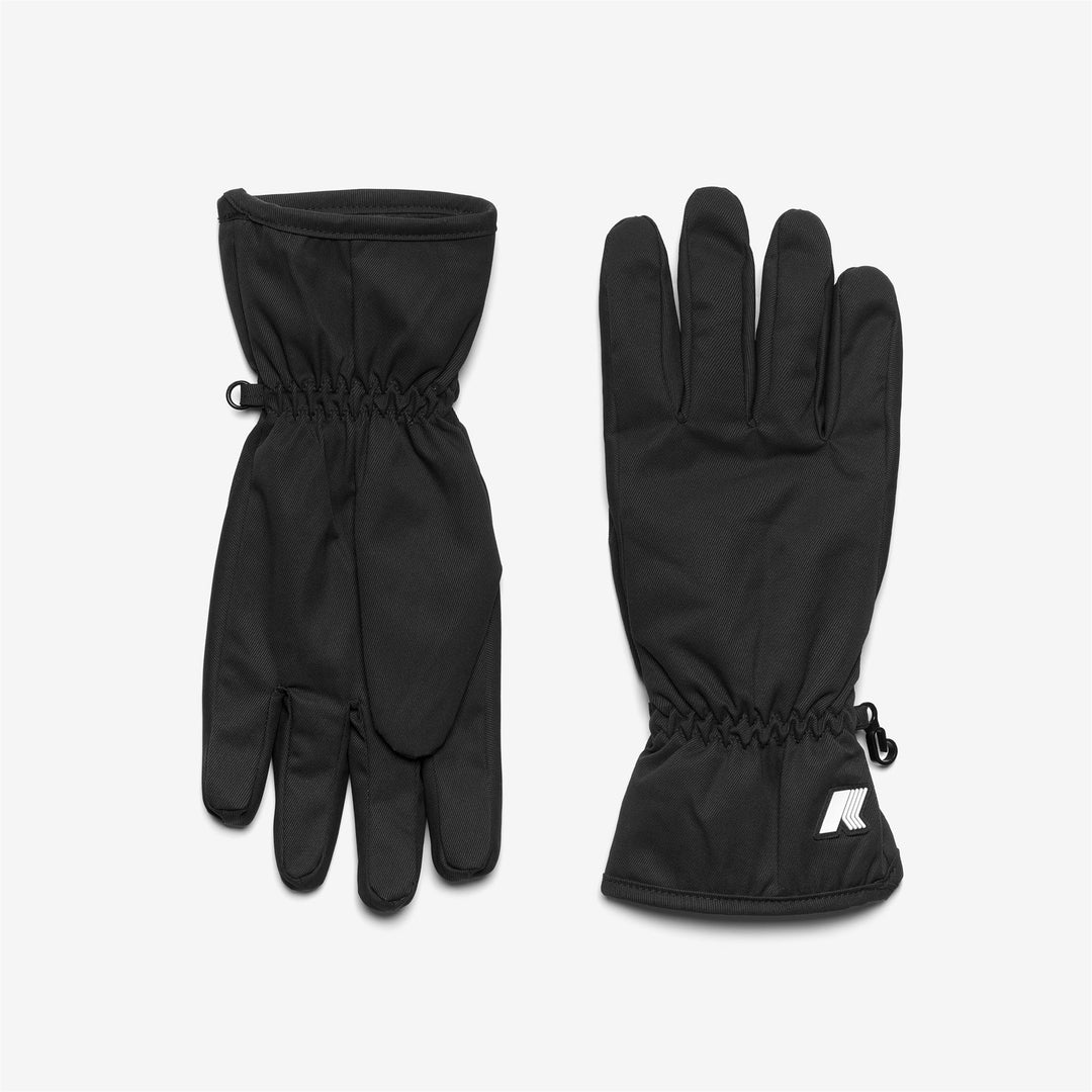 Black Grey Unisex Warm Winter Gloves with Water-Resistant Fabric 01