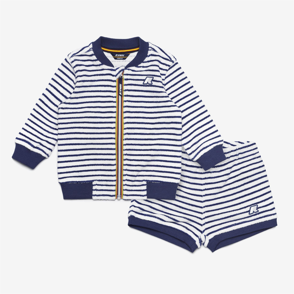 Sets_KID UNISEX_E. SET SPONGE_Pants / Sweater_White - Blue Deep Cobalt - Commercial 5