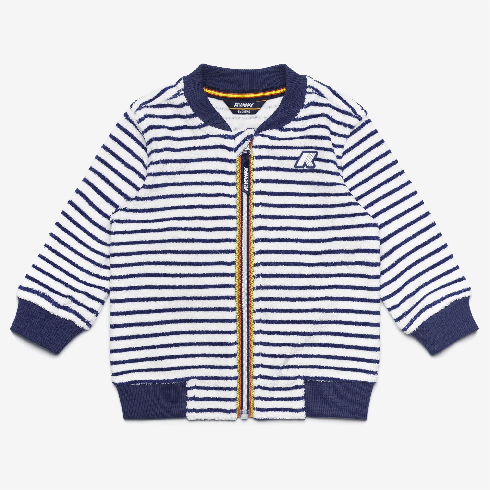 Sets_KID UNISEX_E. SET SPONGE_Pants / Sweater_White - Blue Deep Cobalt - Commercial 1