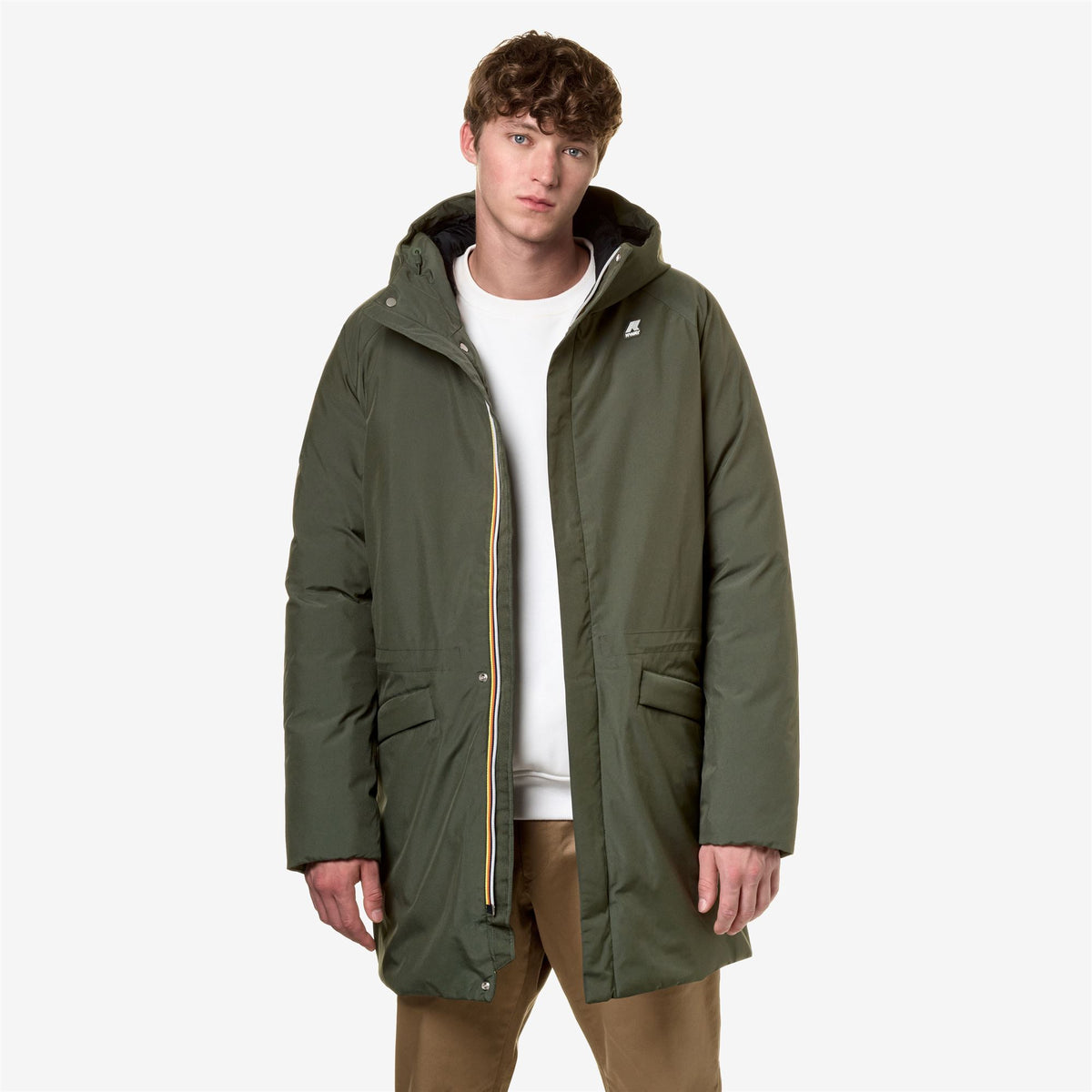 Jackets_Man_JEREMY ECO STRETCH THERMO_3/4 Length_Green B -Black P - Commercial 4