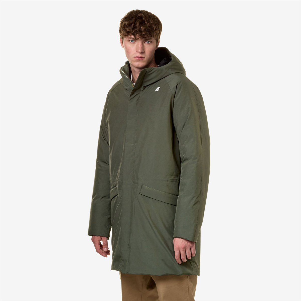 Jackets_Man_JEREMY ECO STRETCH THERMO_3/4 Length_Green B -Black P - Commercial 5