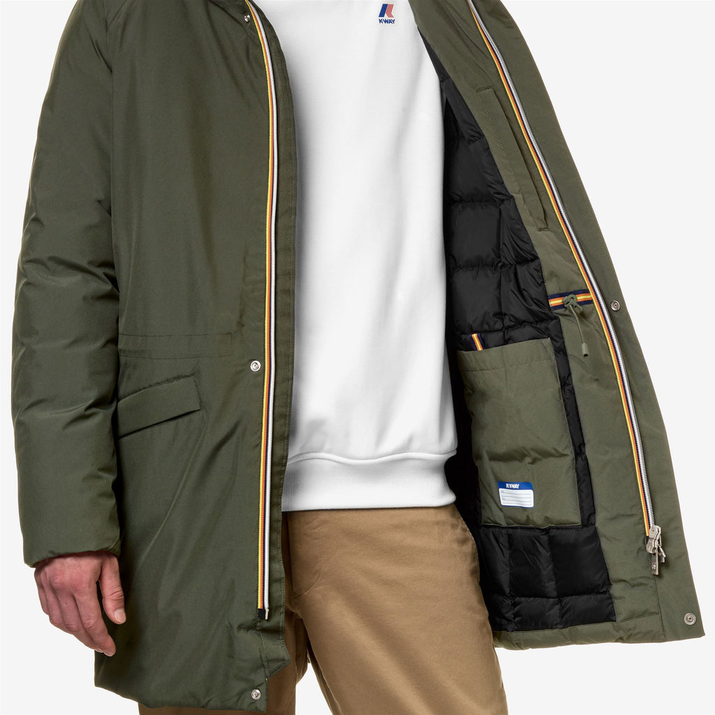 Jackets_Man_JEREMY ECO STRETCH THERMO_3/4 Length_Green B -Black P - Commercial 7
