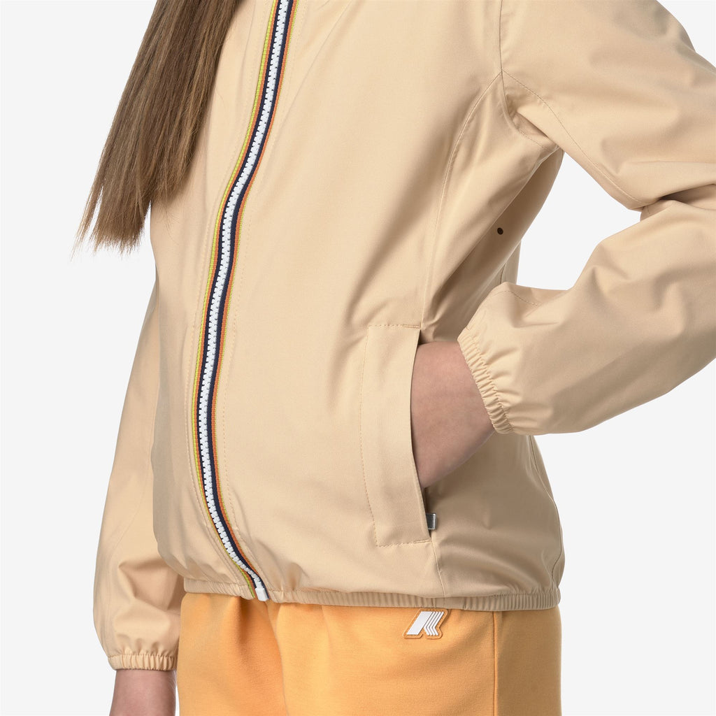 Jackets_GIRL_P. LILY STRETCH DOT_Short_Beige Sheepskin - Commercial 7