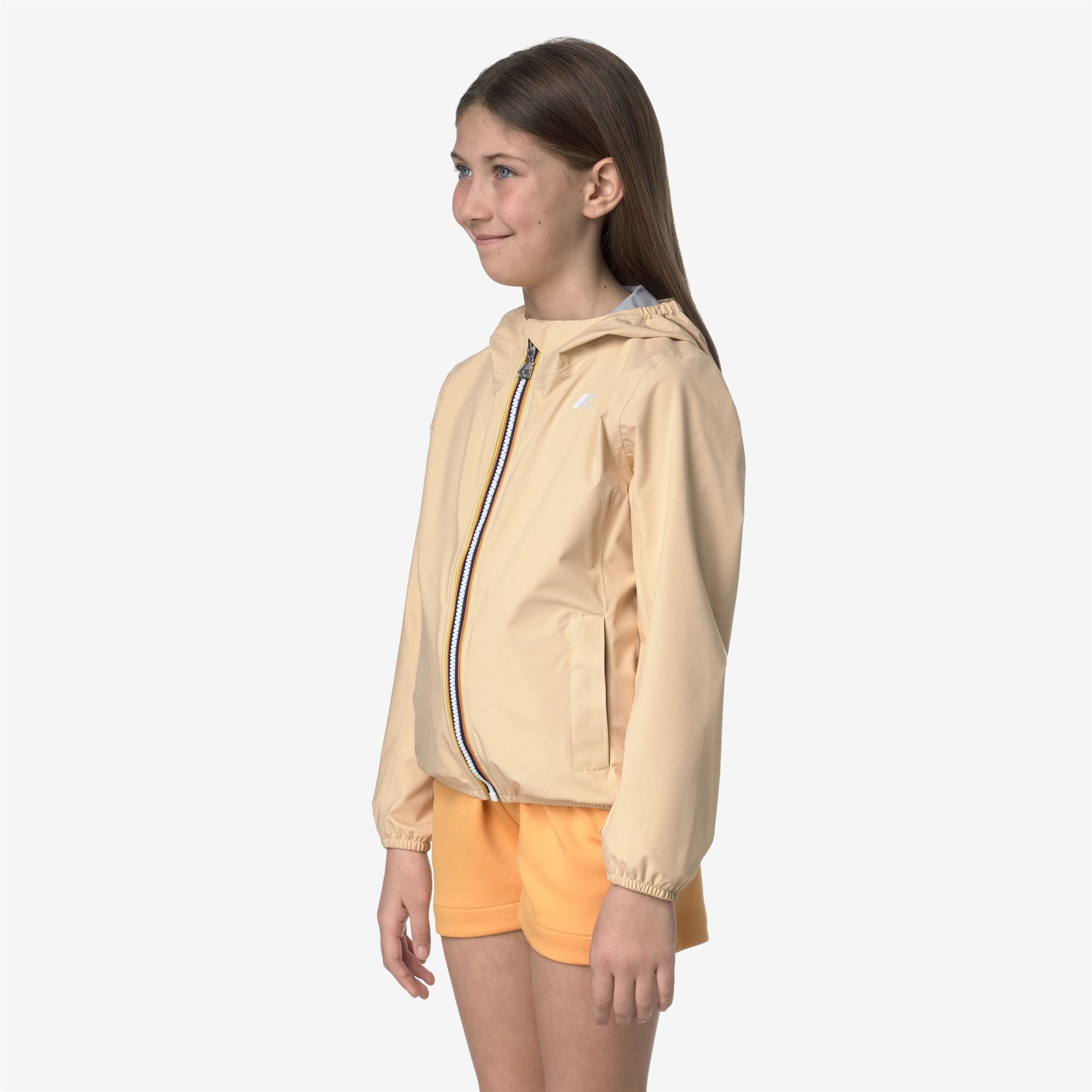 Jackets_GIRL_P. LILY STRETCH DOT_Short_Beige Sheepskin - Commercial 5