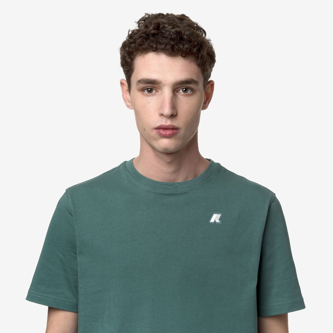 T-ShirtsTop Man ODOM LETITRAIN T-Shirt GREEN PALM Detail Double				