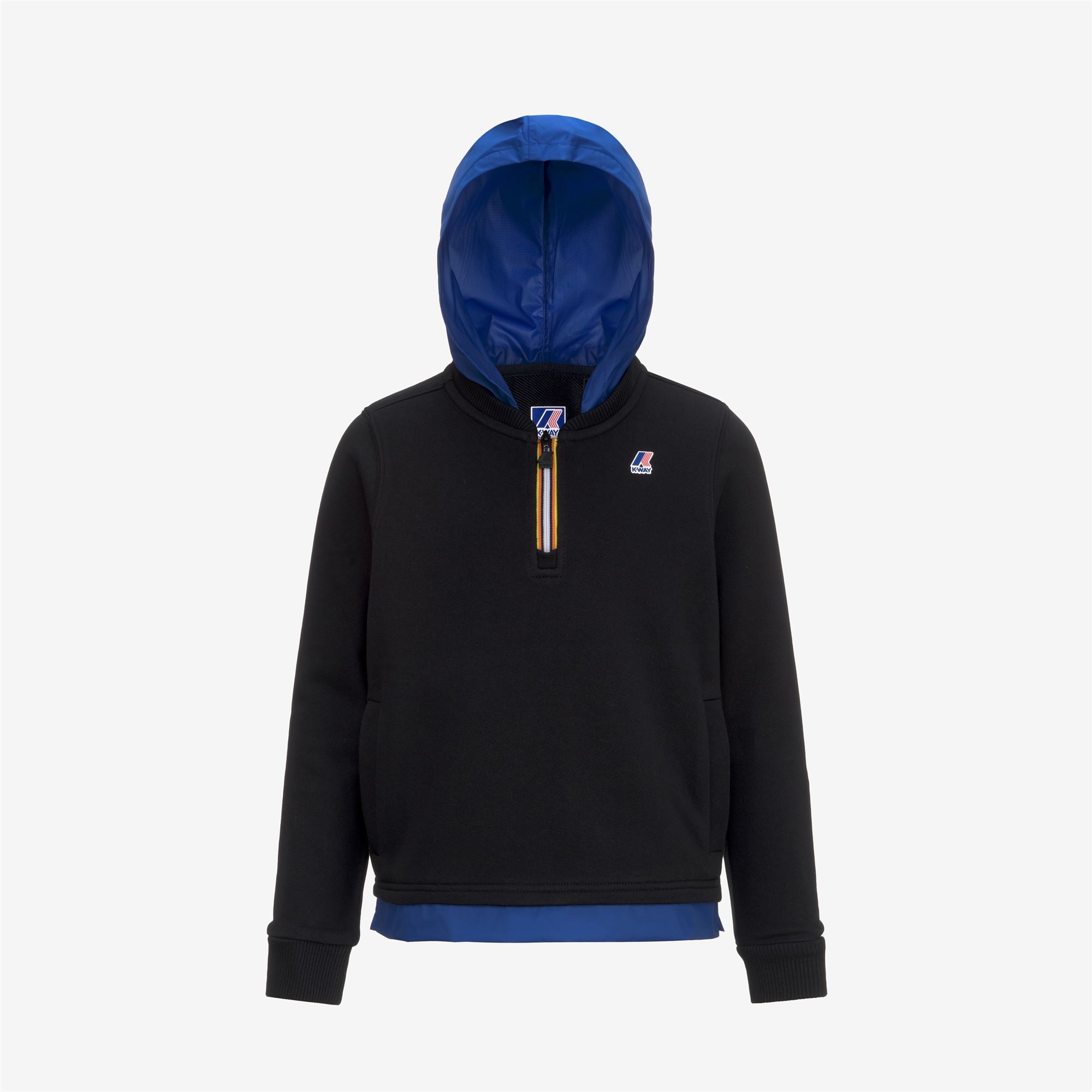 Fleece_BOY_P. LE VRAI DONAT NYLON PC_Jumper_Black Pure - Blue Royal Marine - Commercial 1