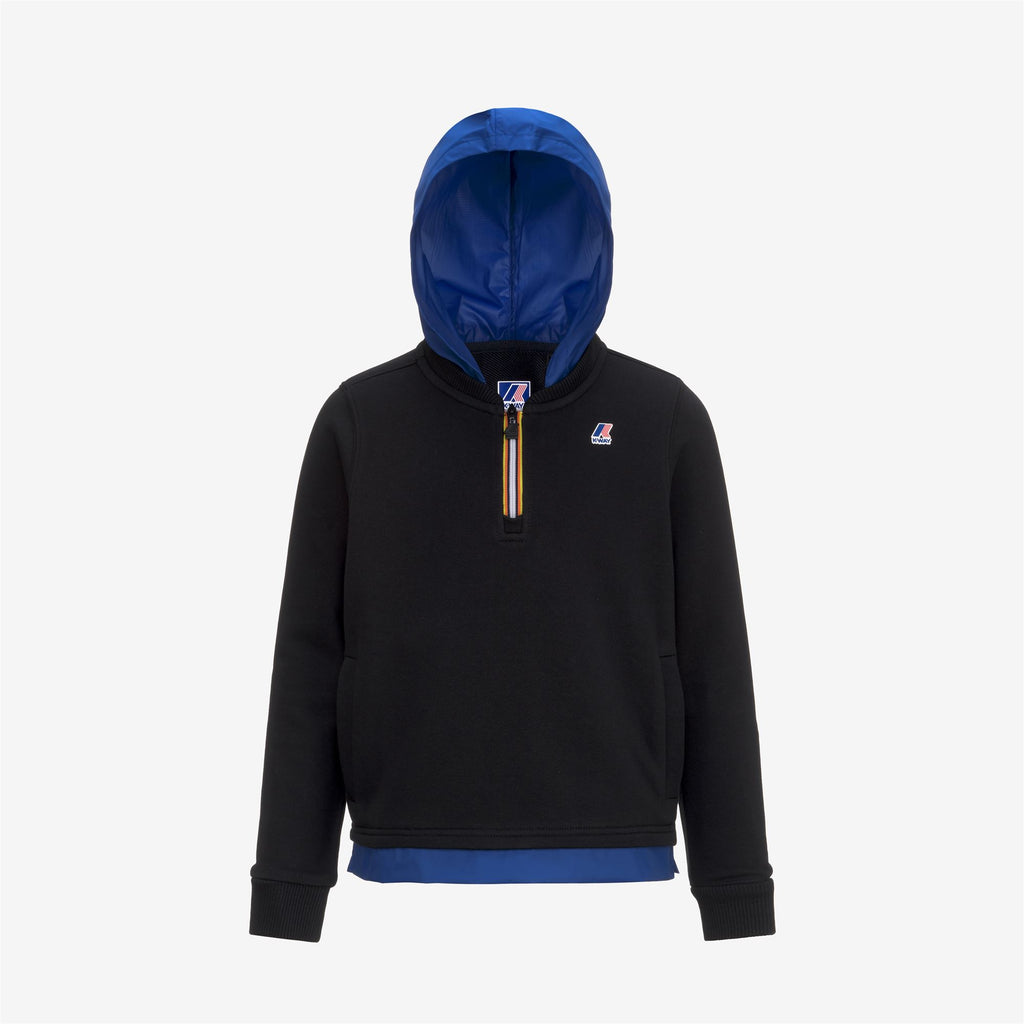 Fleece_BOY_P. LE VRAI DONAT NYLON PC_Jumper_Black Pure - Blue Royal Marine - Commercial 1