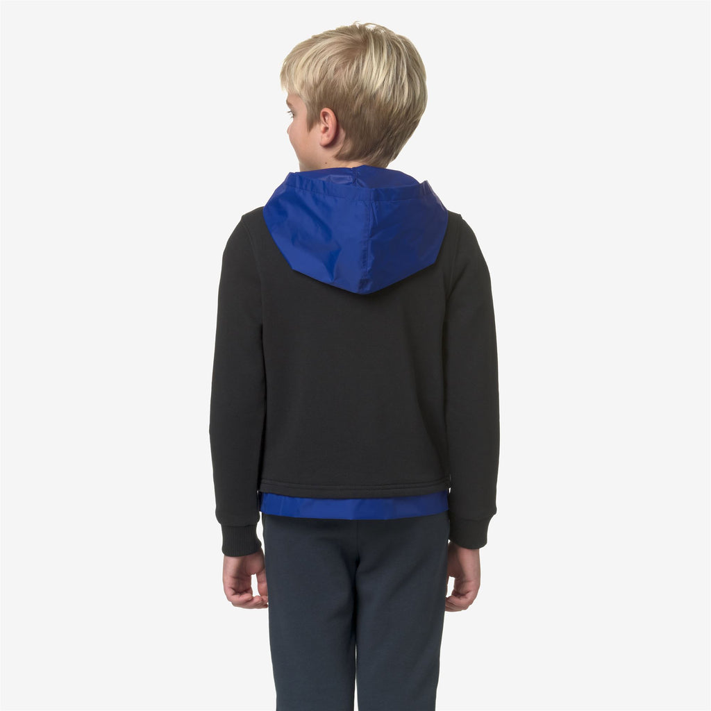 Fleece_BOY_P. LE VRAI DONAT NYLON PC_Jumper_Black Pure - Blue Royal Marine - Commercial 6