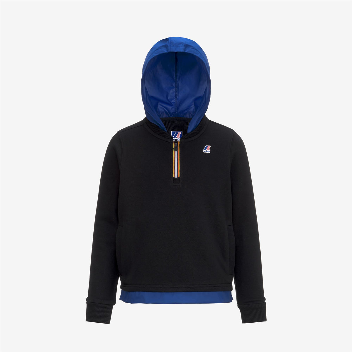 Fleece_BOY_P. LE VRAI DONAT NYLON PC_Jumper_Black Pure - Blue Royal Marine - Commercial 1