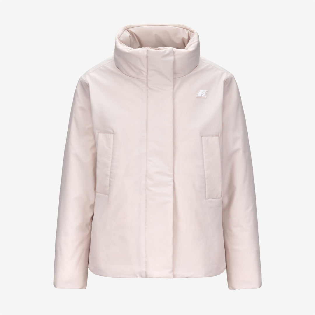 Giacca corta impermeabile grigia da bambina con cappuccio ripiegabile 01