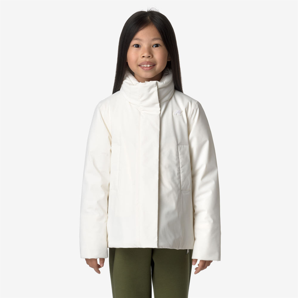 Gardenia Grey Girl's Warm Short Jacket 02