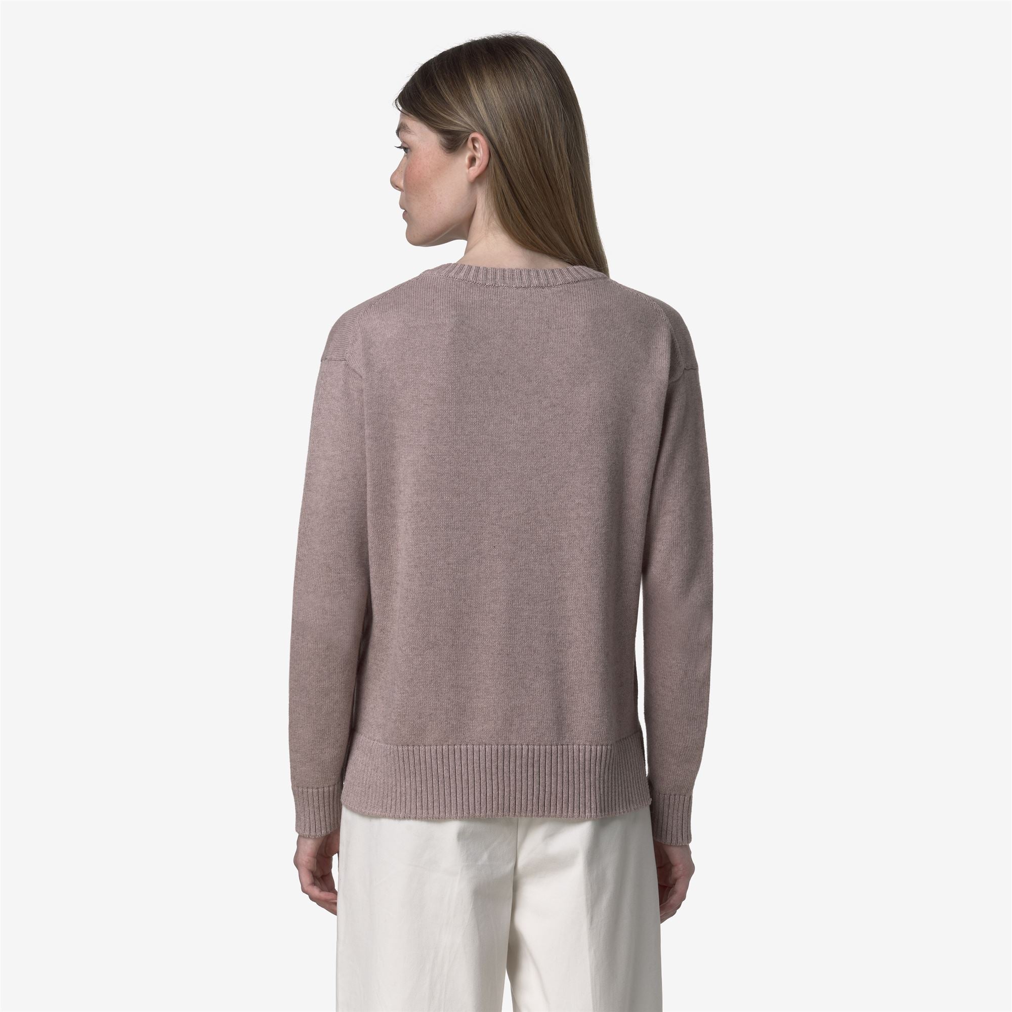 Knitwear_WOMAN_ADINE COTTON CASHMERE_Pull Over_Pink Fawn Mel - Commercial 6