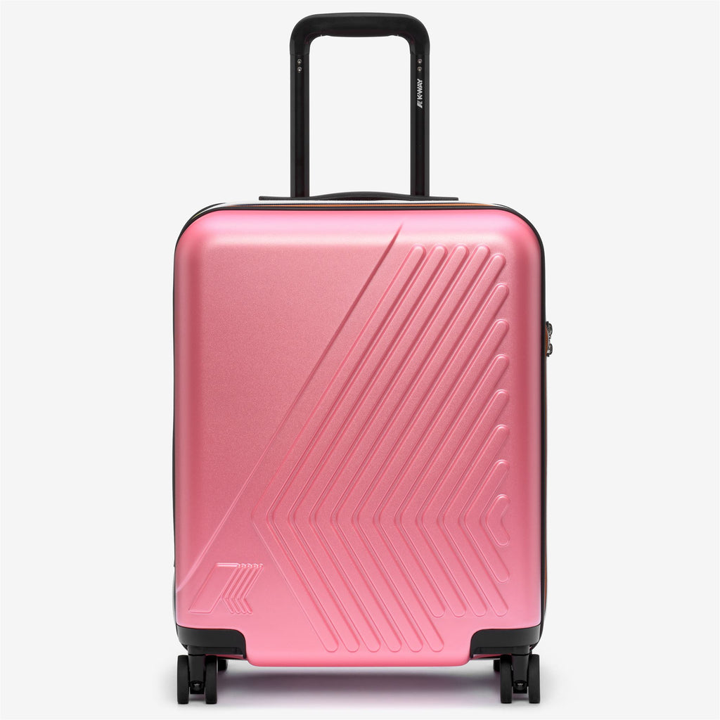Luggage Bags_Unisex_EUDOXIE LOGO_Trolley_Pink Geranium - Commercial 1