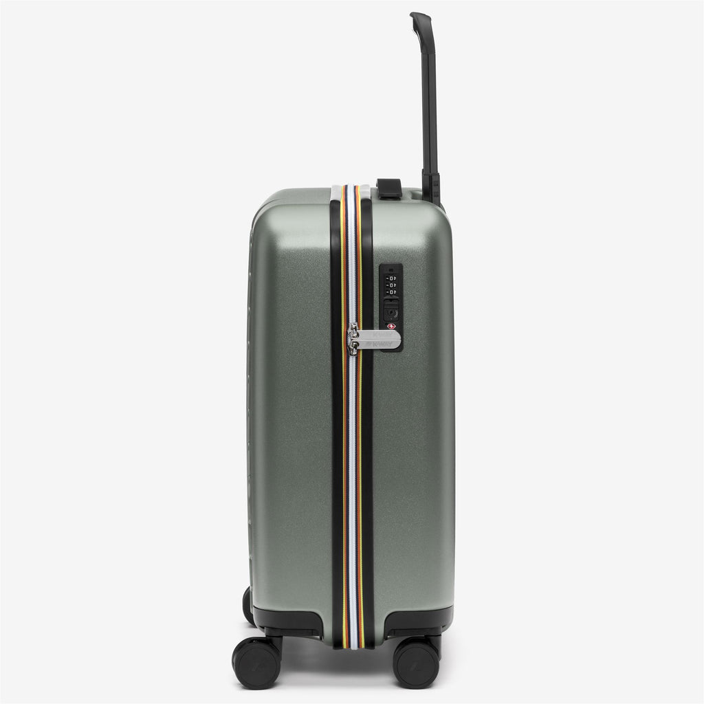 Luggage Bags_Unisex_EUDOXIE LOGO_Trolley_Green Lichen - Commercial 2