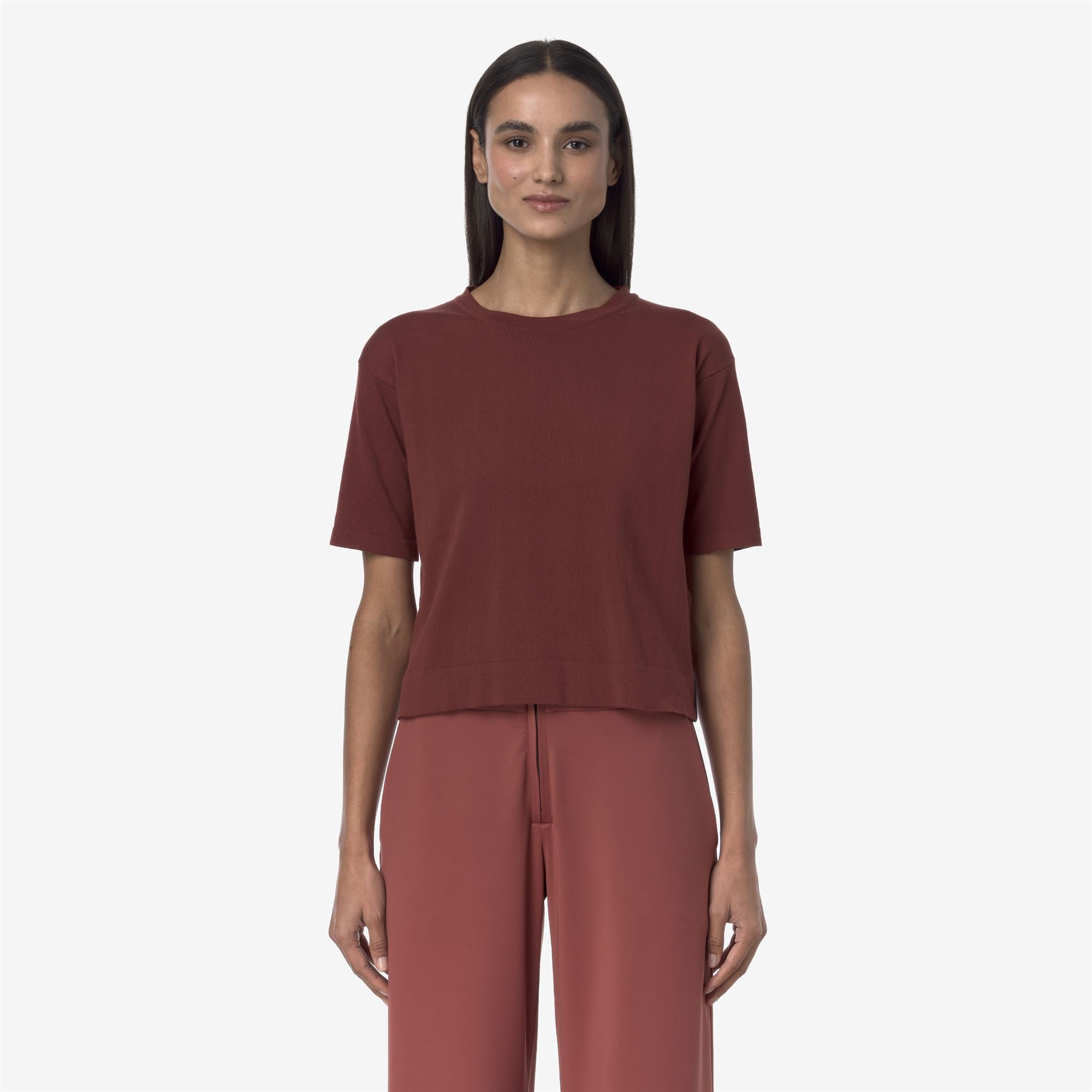 Knitwear_WOMAN_ESMER_Pull Over_Brown Fiery - Commercial 4