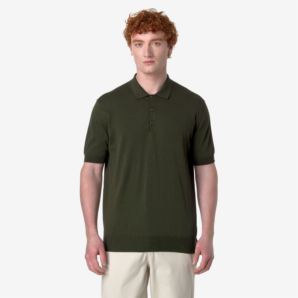 Brown green Men's Classic Cotton Polo Shirt for City Wear 02