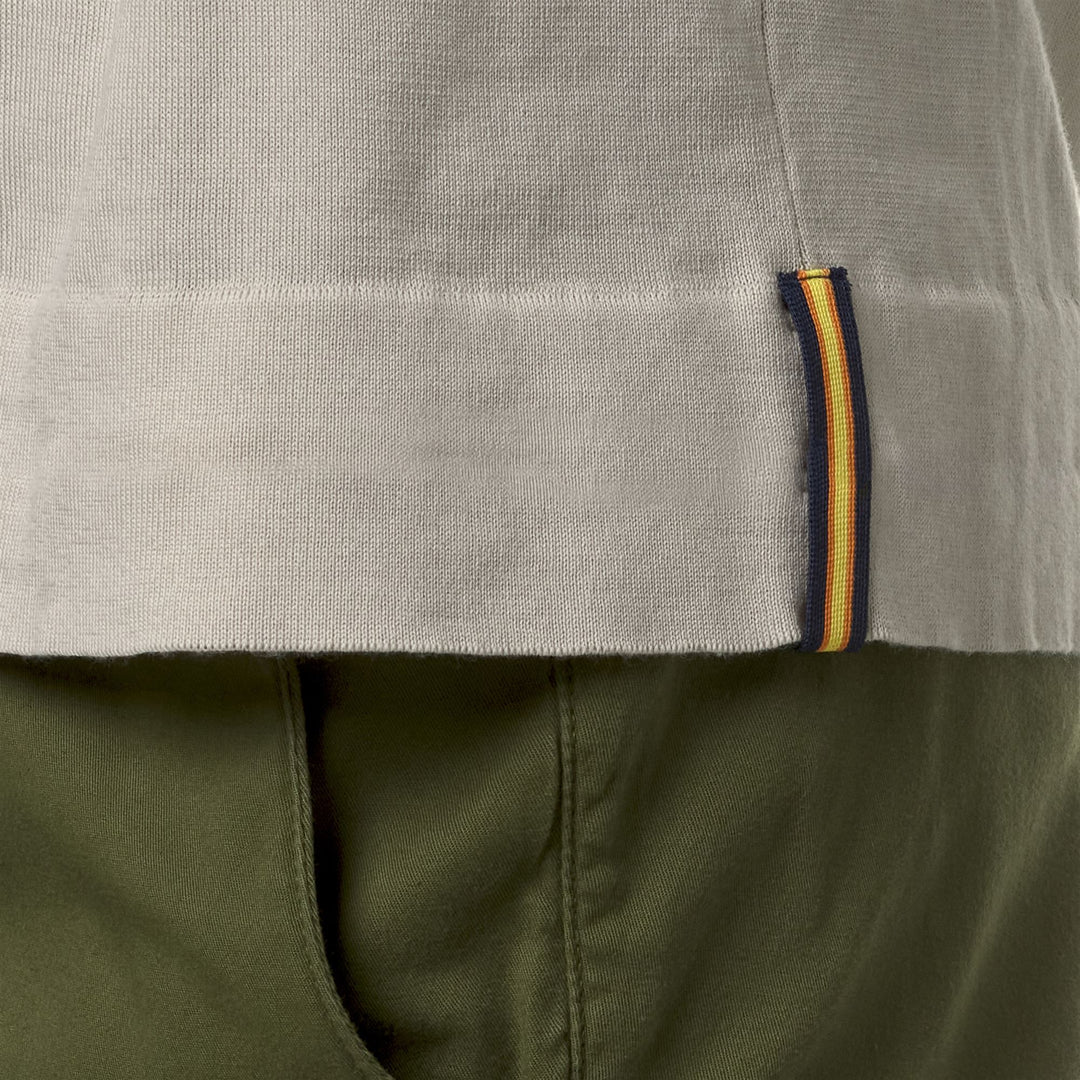 Polo Classica In Maglia Uomo Beige Grigio Per Uso Cittadino main