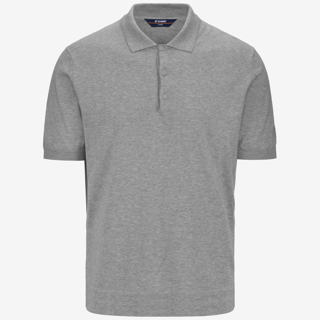 Polo Classica In Maglia Grigia Uomo Per Uso Urbano 01