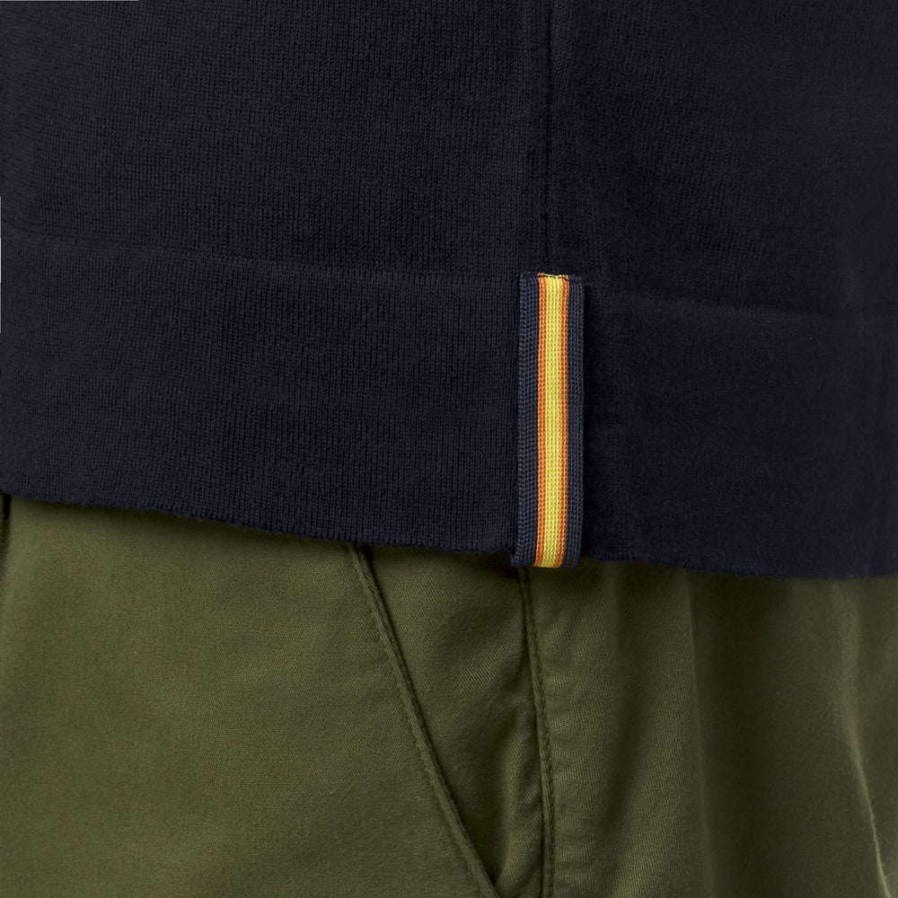 Polo Classica in Cotone Blu Profondo Uomo per Uso Cittadino 02