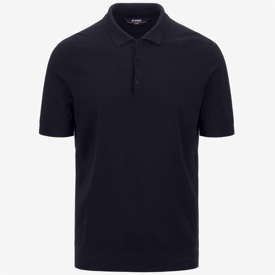 Deep Blue Men's Classic Cotton Polo Shirt for City Wear 01
