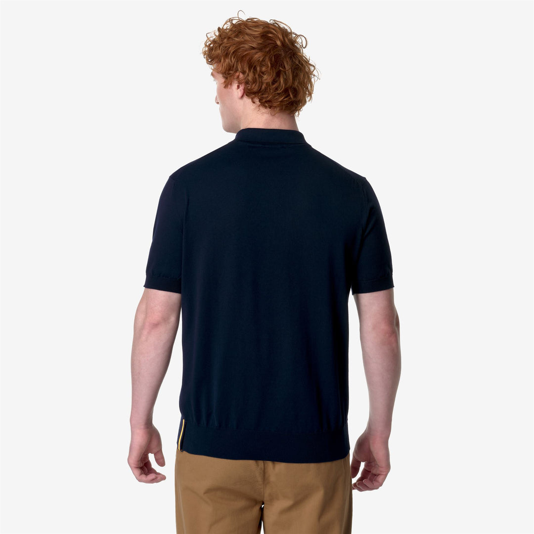 Camisa Polo Clásica de Algodón Azul Profundo para Hombre main